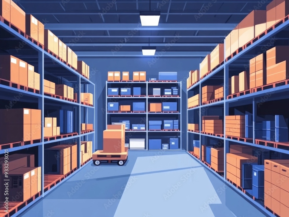 Poster optimizing warehouse storage space through efficient logistics design and planning innovative strate