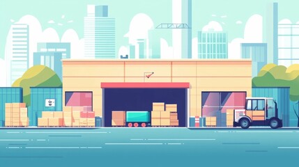 Streamlining Logistics and Supply Chain Visibility through Innovative Flat Design Efficiency and Gain Actionable Insights