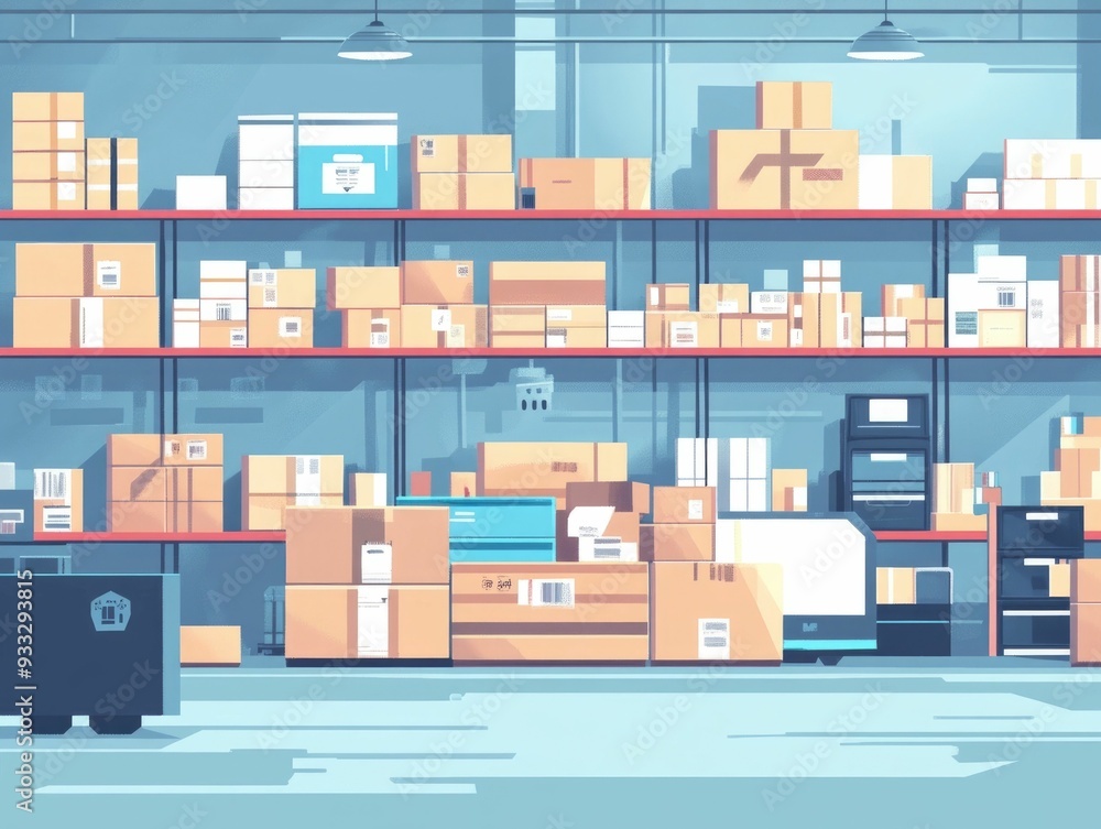 Poster optimize inventory management enhance supply chain efficiency and drive data driven decision making 