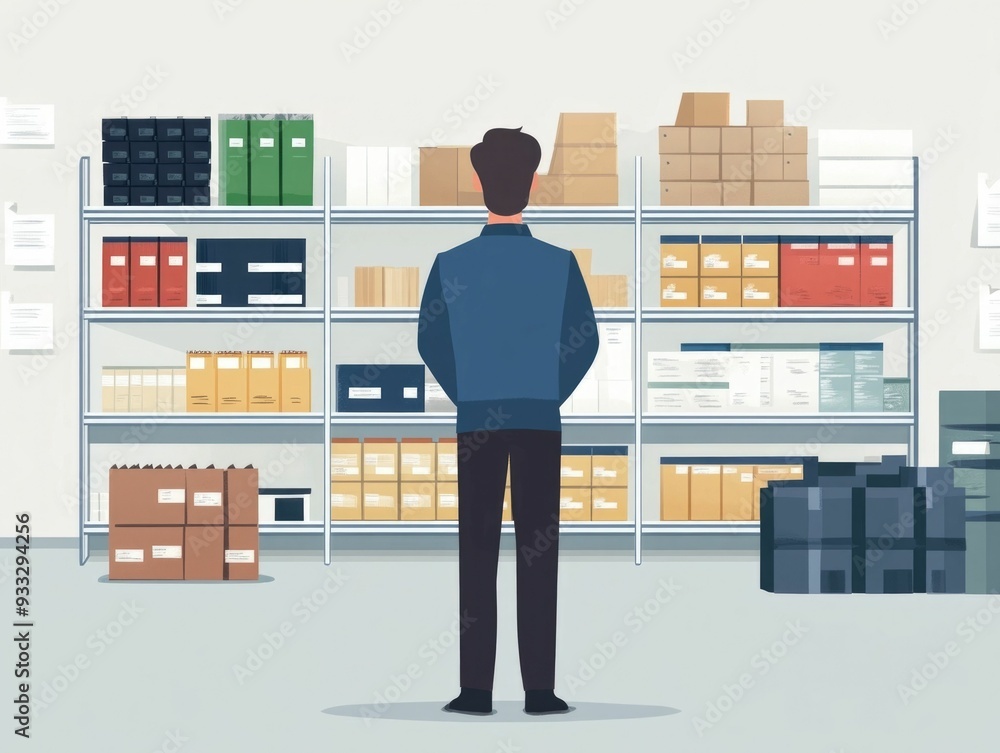 Poster optimizing inventory management for efficient supply chain and reduced carrying costs leveraging dat