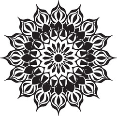 Mandala floral design art vector illustration