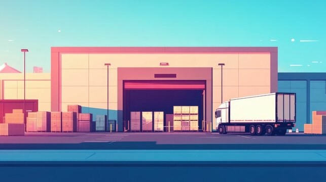 Efficient Cross Docking for Streamlined Inventory Management and Logistics Optimizing Supply Chain Processes through Flat Design