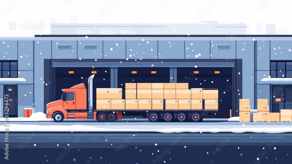 Poster Efficient Logistics Management Streamlining Inventory Control Supply Chain Optimization and Data Driven Decision Making for Seamless