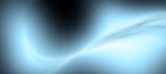 Fototapeta premium Blue light trail flowing across a gradient abstract background