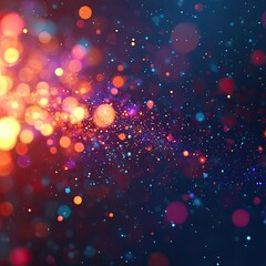 Fototapeta premium Abstract digital background of moving particles