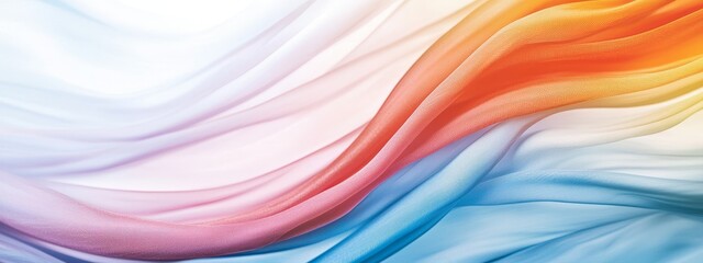 Obraz premium A tight shot of a multicolored backdrop featuring overlapping white sections, along with red, orange, blue, and yellow motifs