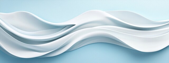 Fototapeta premium white liquid on a blue background, shadow casting down the sides