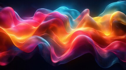 Obraz premium Abstract Colorful Waves of Light