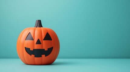 Enchanting Halloween Pumpkin in a Colorful Candy Land - Playful and Fun Atmosphere with Copy Space for Text - Quality