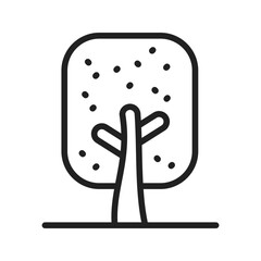 Tree II icon vector image.Suitable for use on web apps, mobile apps and print media.