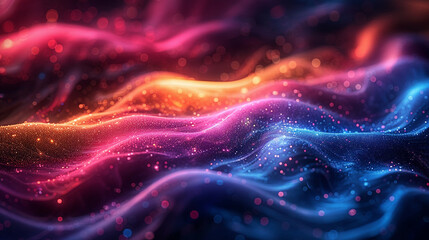 Fototapeta premium An abstract background with swirling neon light pattern