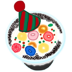 Cute dessert, foods, breakfast