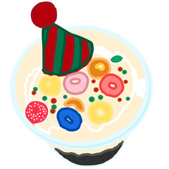 Cute dessert, foods, breakfast