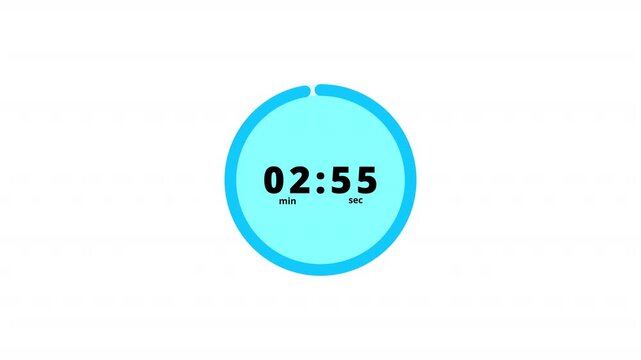 3 minute circle timer countdown animation, countdown  timer in 3 minutes to zero seconds timer, three minute countdown timer.
