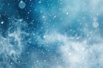 Obraz premium Cool winter blue abstract background with icy patterns, frosty textures, and cold tones.