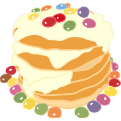 Cute dessert, foods, breakfast