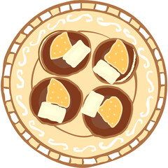 Cute dessert, foods, breakfast