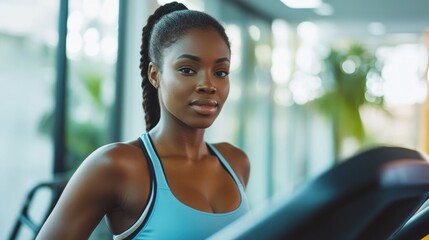 Woman on Treadmill