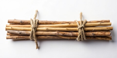 Sticks tied together with string , unity, connection, teamwork, collaboration, structure, bound, arrangement, creativity, nature