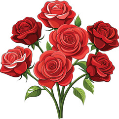 Rose vector illustration graphic Art design.