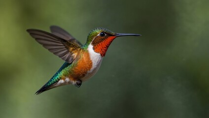 hummingbird in flight