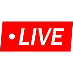 Live Streaming, Live News, Live Stream Badge, Video Stream. Vector Icon