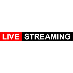 Live Streaming, Live News, Live Stream Badge, Video Stream. Vector Icon