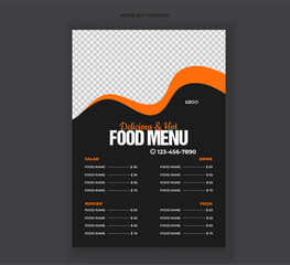 Modern Delicious Food Menu Design Restaurant Food Menu Food Flyer Design
