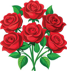 Rose vector illustration graphic Art design.