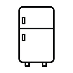fridge icon vector on white background