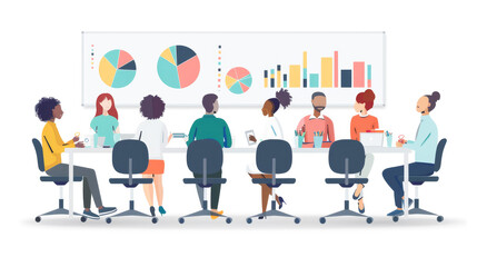 Fototapeta premium オフィスで働く人々