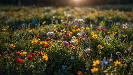 field of flowers