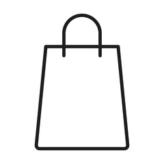 shopping icon vector on white background