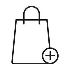shopping icon vector on white background
