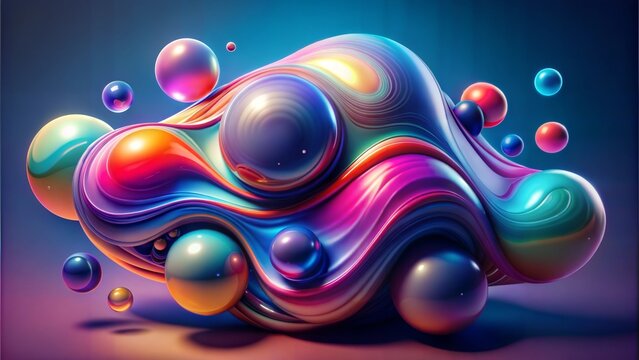 3d render, abstract colorful background, computer generated, abstract design
