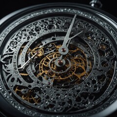 Fototapeta premium The allure of custom-made watches with personalized features and details