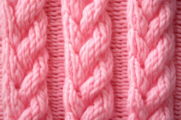 pink knitted background