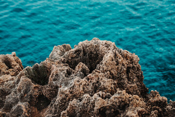 A rock by the sea in Sicily