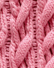 pink knitted background