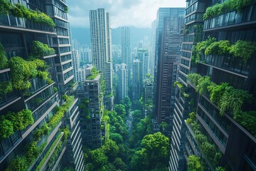 Obraz premium Explore innovative designs that blend green spaces with modern cityscapes