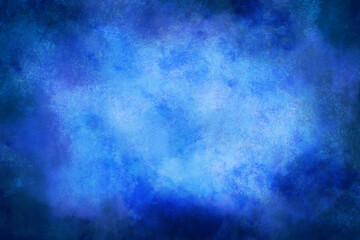 Blue painted grunge backdrop. Blue grunge background for presentations, cover, banner, poster