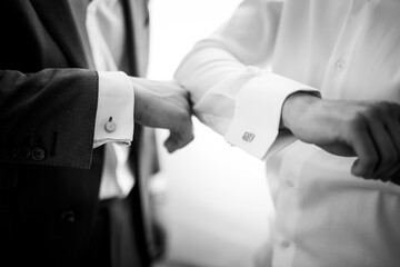 Fototapeta premium Wedding details man