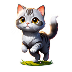 Fototapeta premium Naughty little cat
