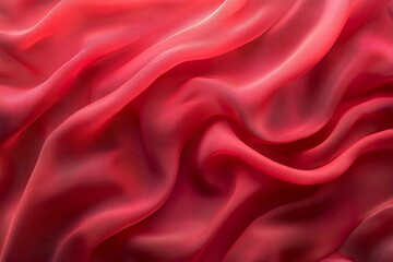 Obraz premium Soft Wavy Texture of Red Fabric Abstract Background