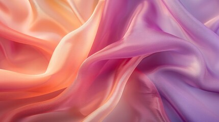 Fototapeta premium Abstract pink and orange fabric texture. AI generated images.