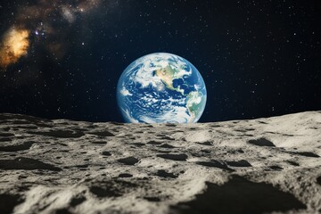 Earth Viewed from Moon