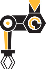 Robotic Arm Icon Illustration