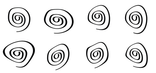 Cartoon hypnosis eyes, hypnotic spiral eyes, line pattern. Circles patroon. Volute, spiral. Circle tunnel element. Psychedelic optical illusion. Concentric lines concept. Radial, spiral rays, wave.