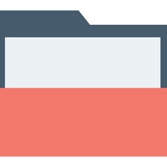 Documents vector icon in flat style 