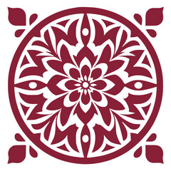 Abstract Floral Pattern for Fabric and Textiles